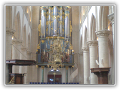 Interior of the Great  Church in Breda, the Netherlands